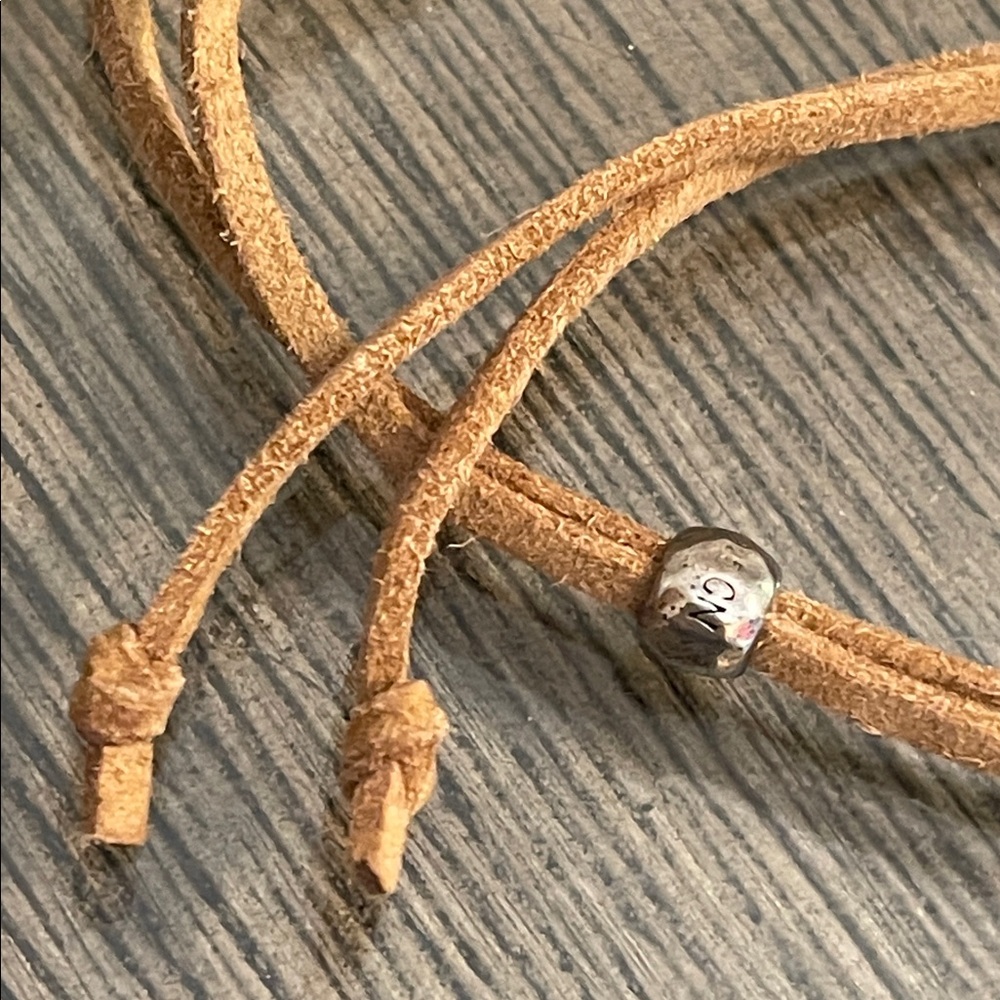 Silpada Tropical Palms N3306 Suede Adjustable Necklace - Picture 14 of 16